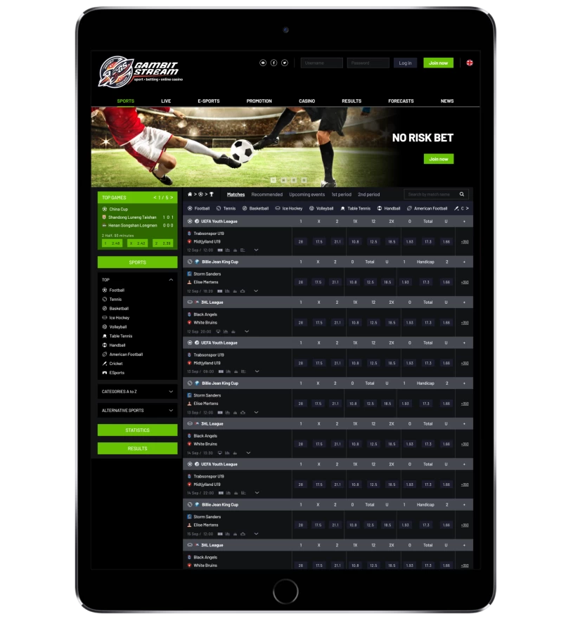 sportsbook tablet