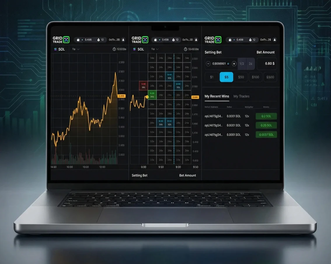 GridTradeX. Crypto Prediction Game. - application interface, screen 3