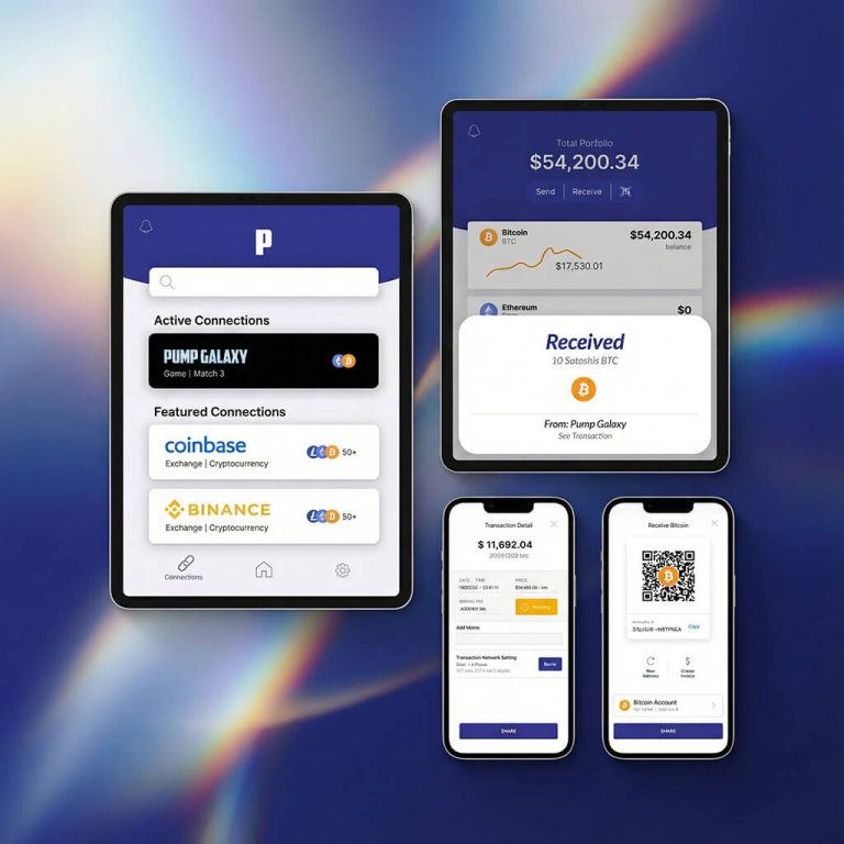 PumpTap Crypto Wallet - application screenshot