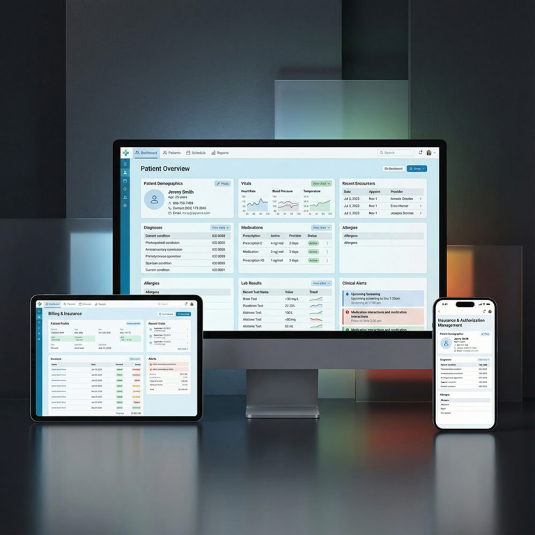 MedCore EHR Platform - application screenshot