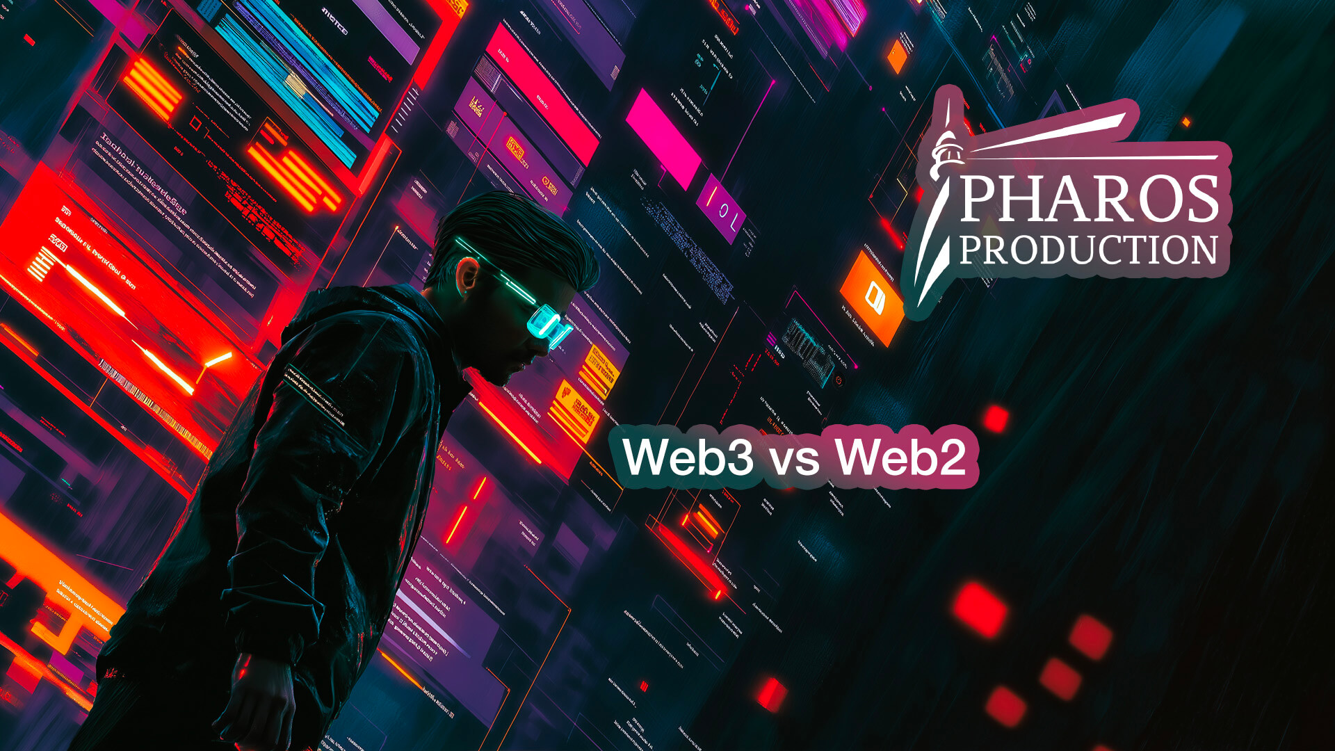 Web3 versus Web2 comparison visual used as a transition to the next section