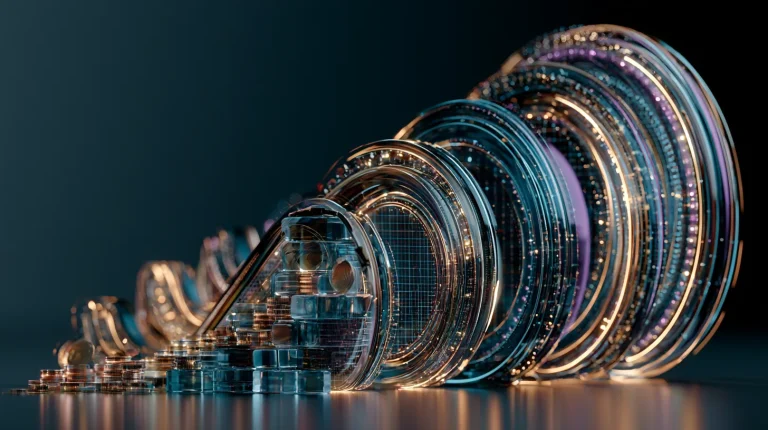Custom software total cost of ownership concept with a rising cost curve over build, maintenance and scaling