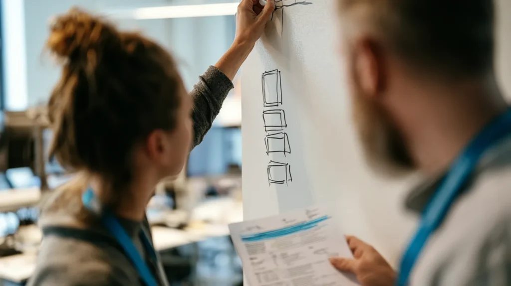 A stack of translucent glass layers of increasing thickness representing PCI DSS, KYC and AML, MiCA and SOC 2 each adding their own multiplier on top of a base MVP cost block